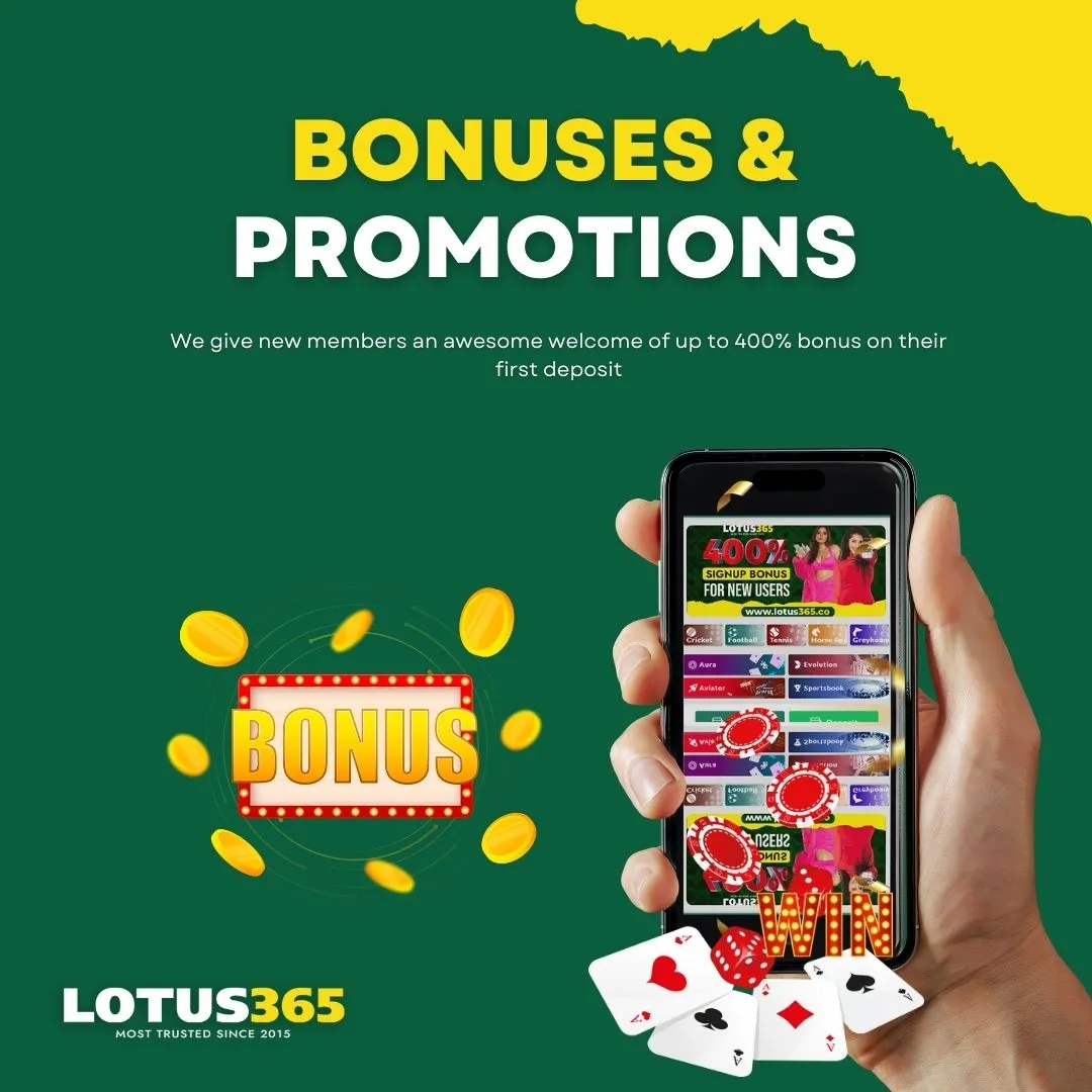 bonuses at lotus365id