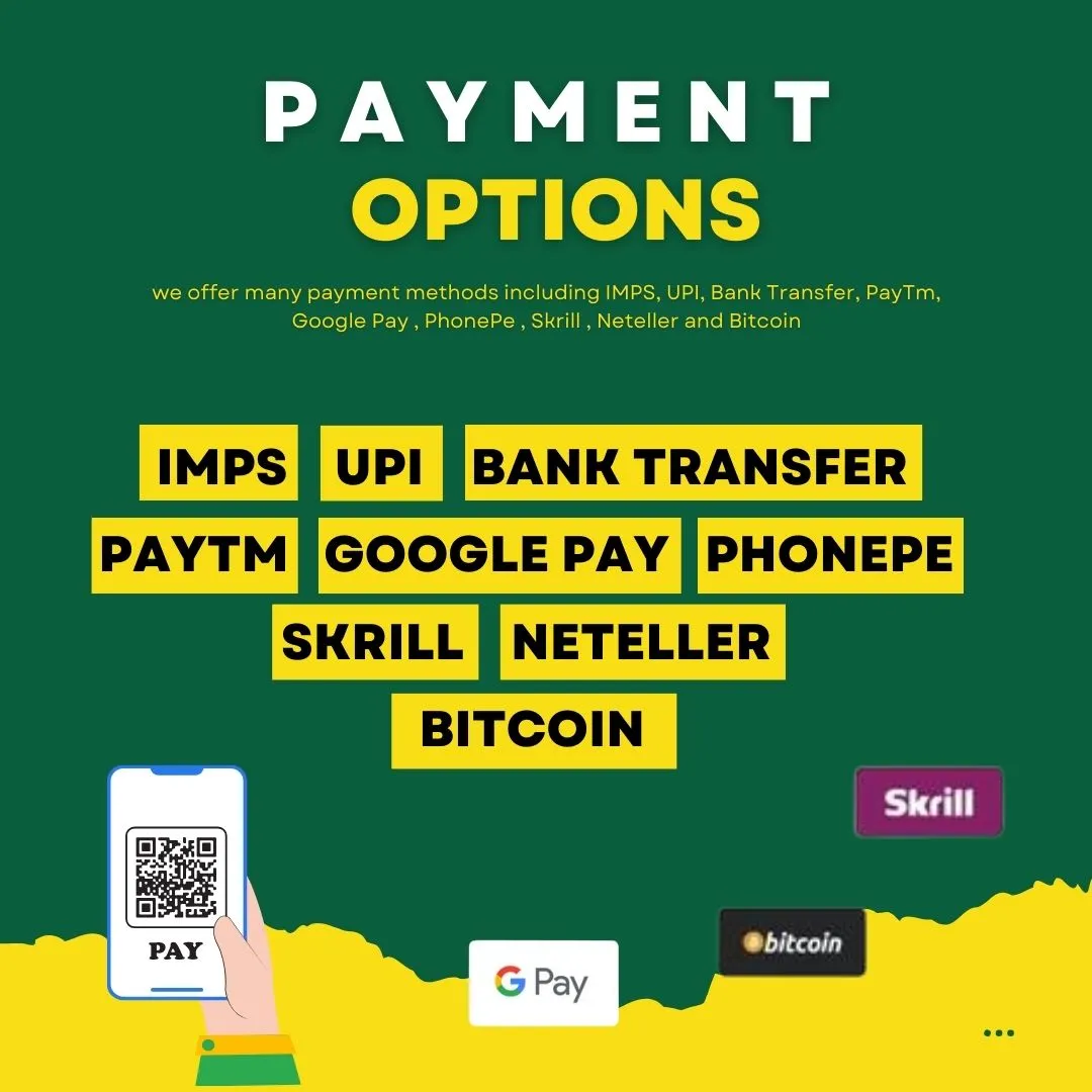 different payment method