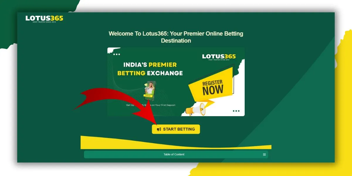 lotus365 start betting